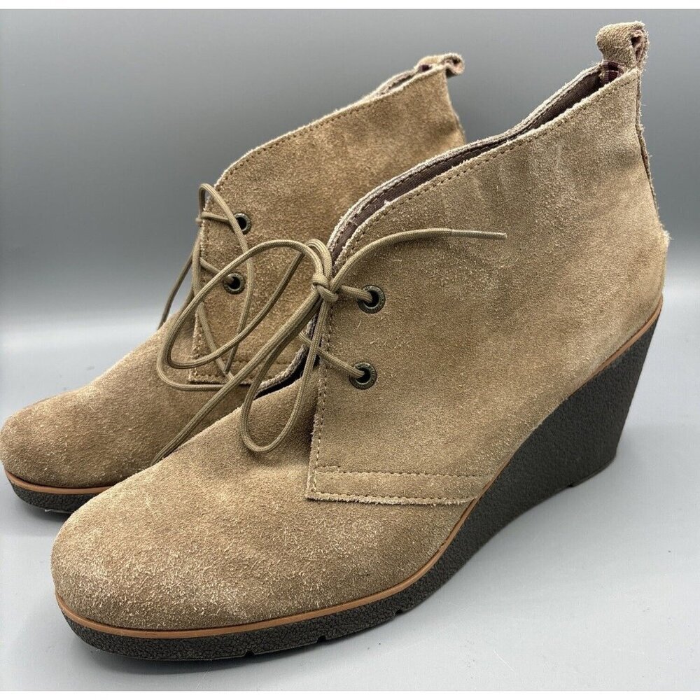 Sperry Harlow Suede Leather Chukka Wedge Ankle Boots‎ Womens 11 M